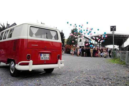 Historischer VW Bulli T1 gemietet für Junggesellenabschied